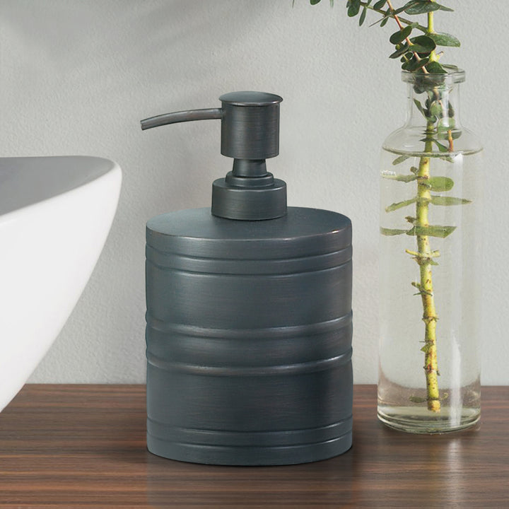 Stainless Steel Liquid Soap Dispenser Pump Bottle | Bathroom Vanity & Kitchen Sink,Holds Soap,Lotion & Sanitizer | Orb