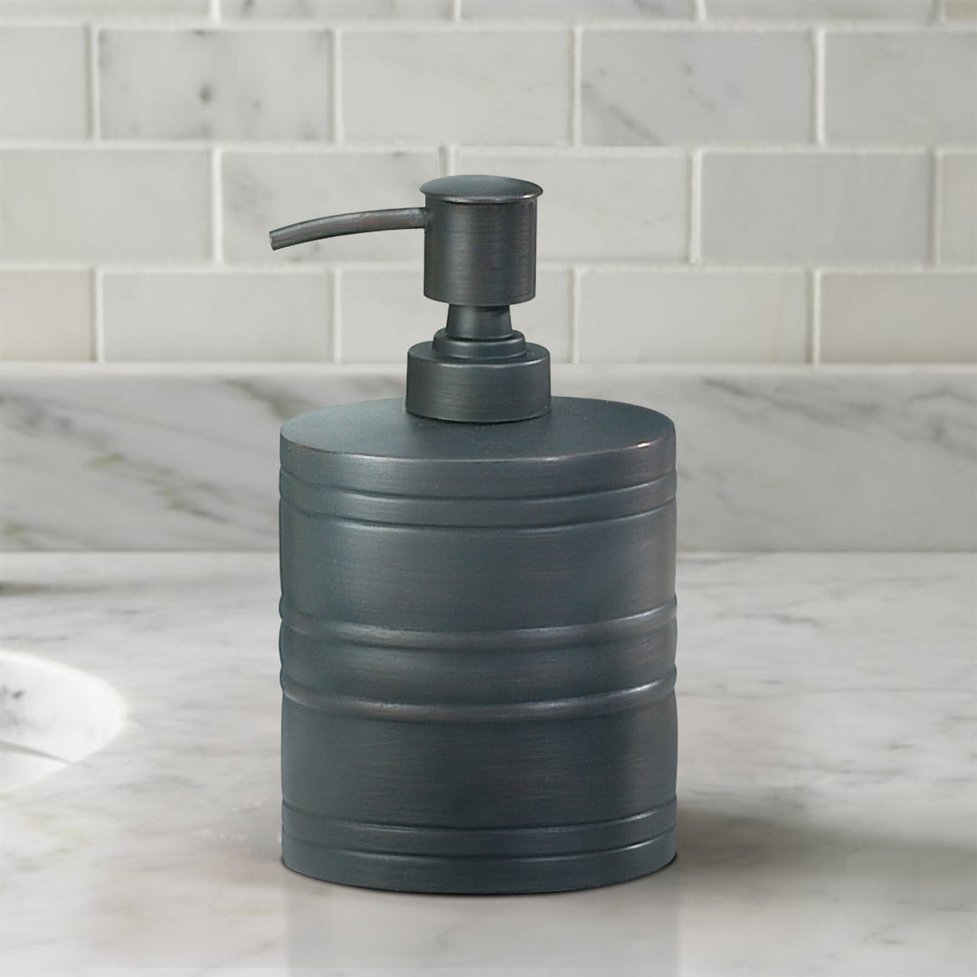 Stainless Steel Liquid Soap Dispenser Pump Bottle | Bathroom Vanity & Kitchen Sink,Holds Soap,Lotion & Sanitizer | Orb