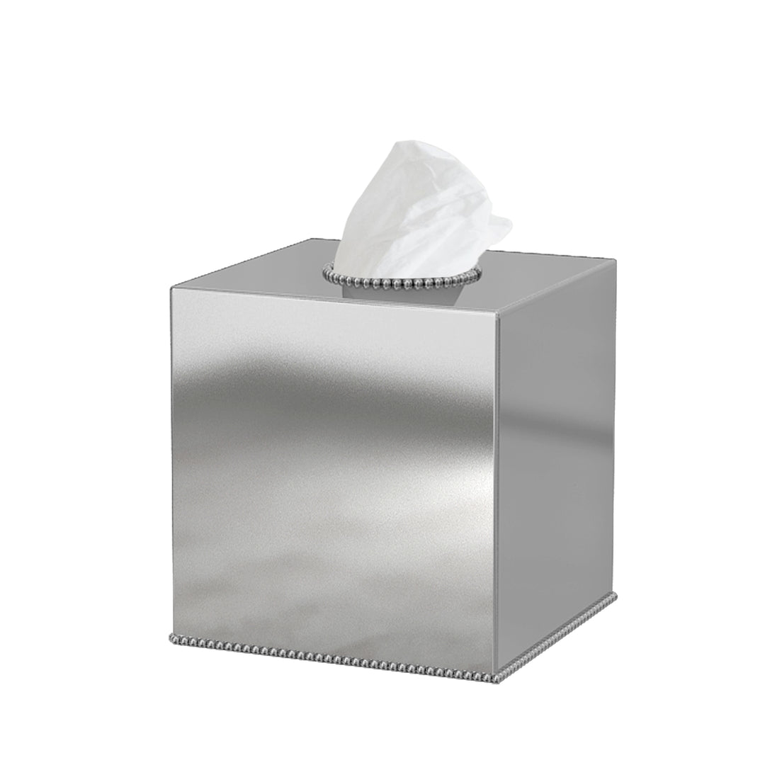 Tissue Box | Stainless Steel Square Facial Tissue Box Holder | Shiny Finish
