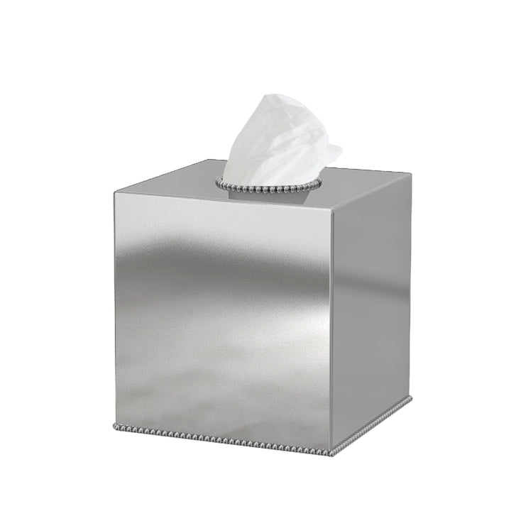 Tissue Box | Stainless Steel Square Facial Tissue Box Holder | Shiny Finish