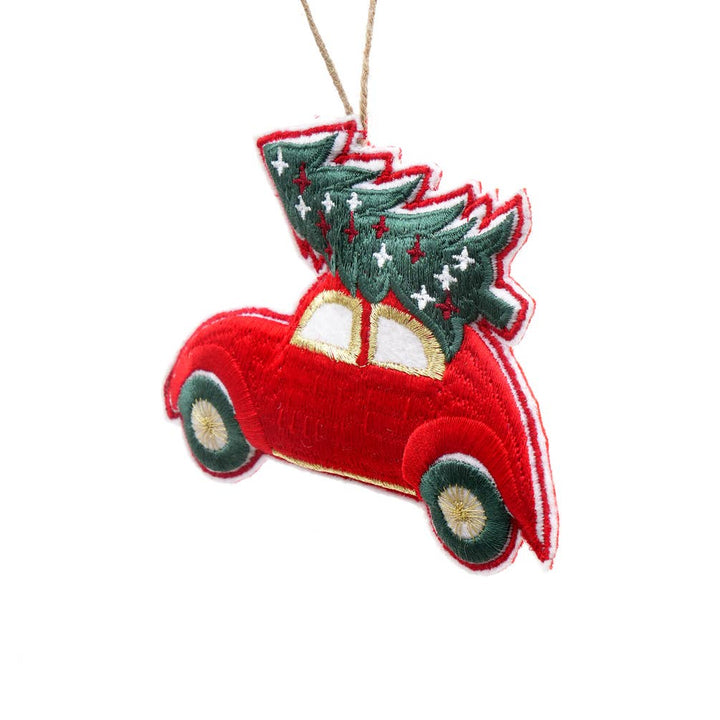 Santa's Car Haning Ornament