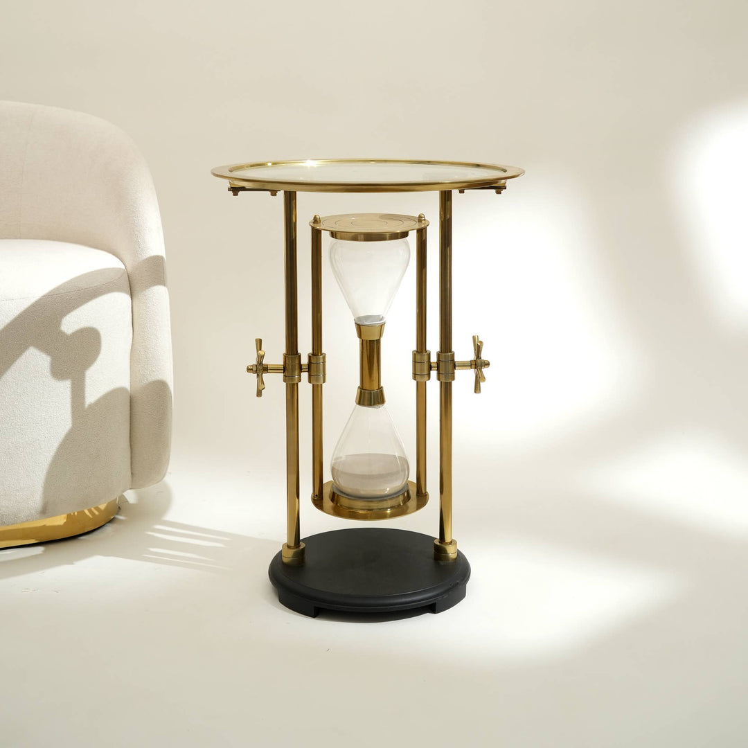 Decorative Hourglass End Table-Side Table