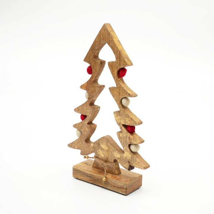 Wooden Tabletop Christmas Fir Tree