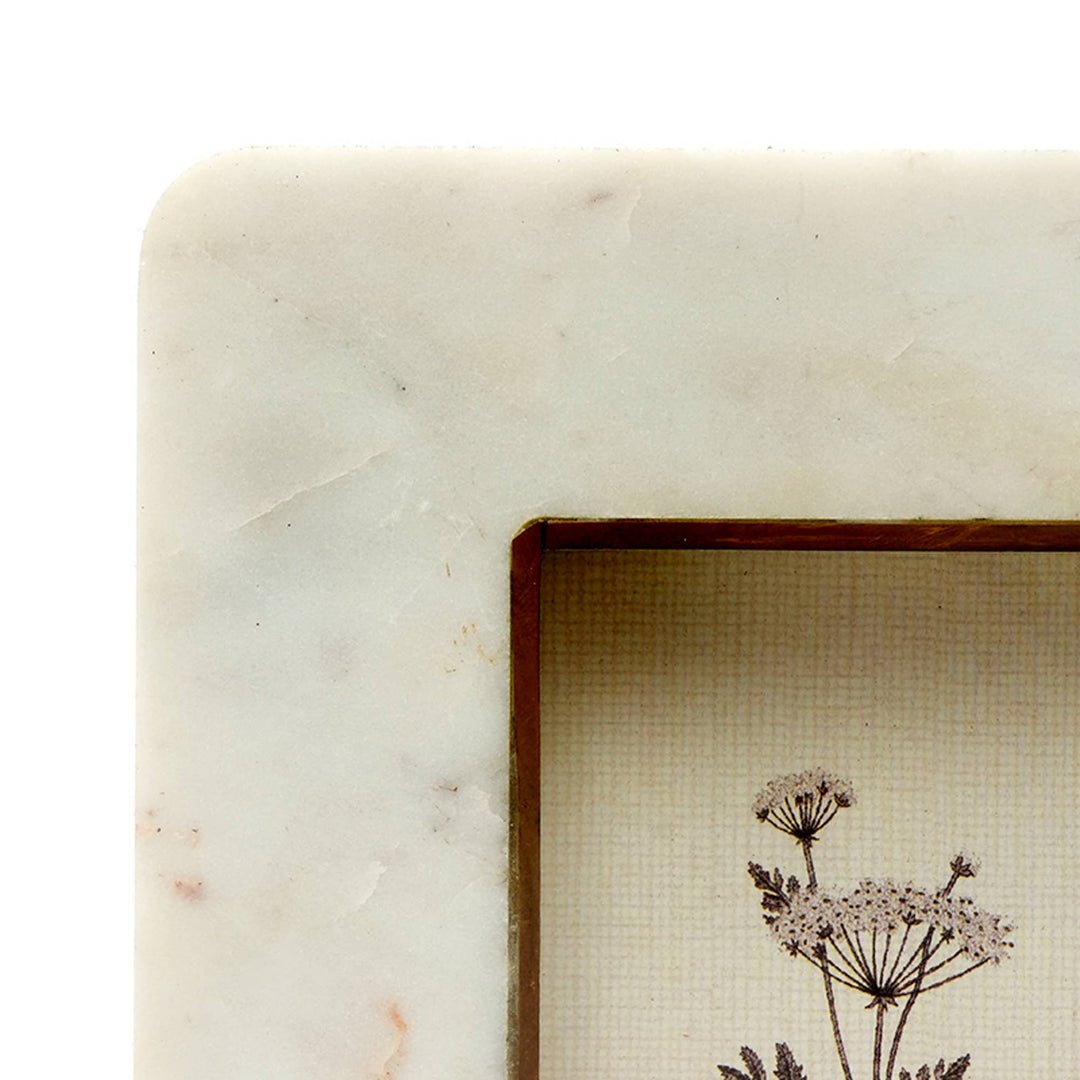 Marble and Brass Photo Frame 4"x 6" photo size