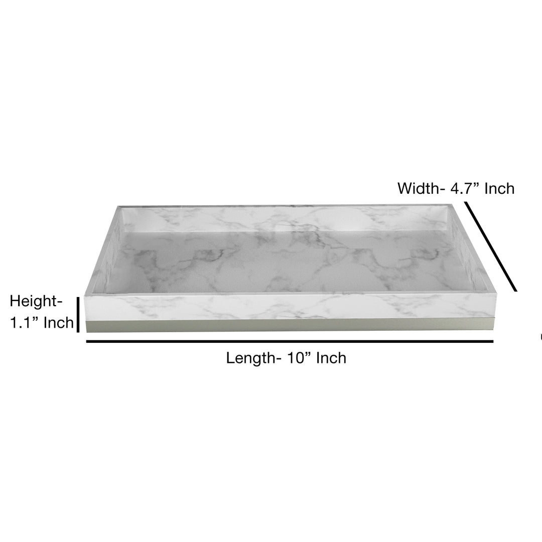 Soap Dish for Bathroom Counter,Shower & Kitchen | Resin/Silver