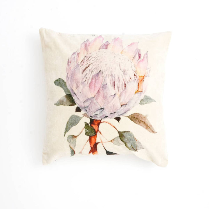 Cotton Velvet Printed Cushion