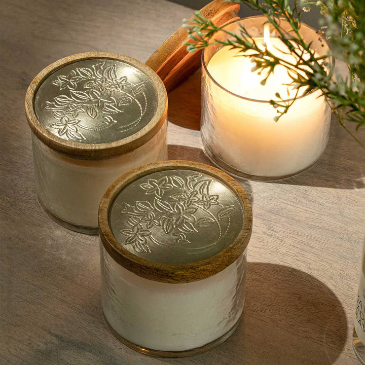 Lavender Vanilla Glass Jar Wax Candle (3 Wick)