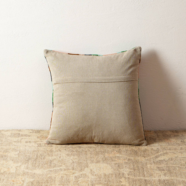 Decorative Cotton Embroidered Throw Pillow - 18" X 18"
