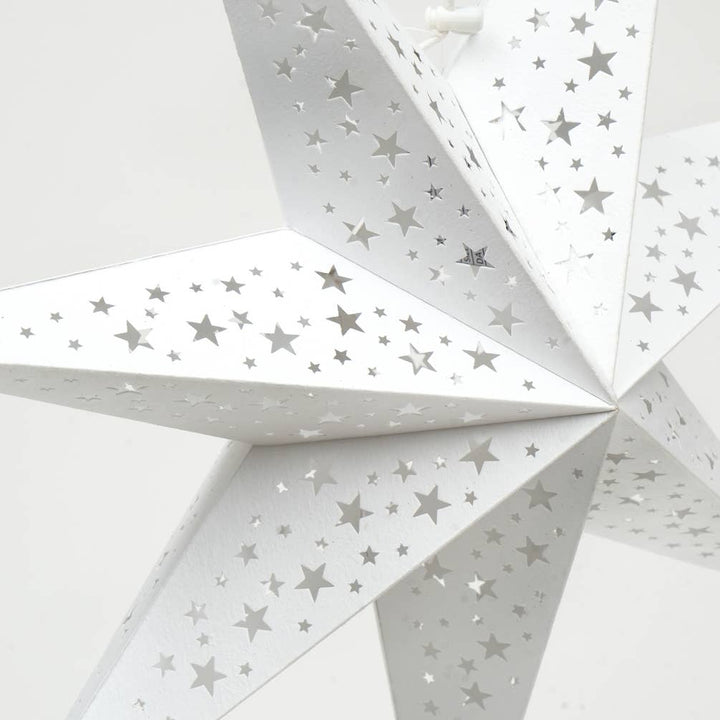 White Handmade Paper Star 60 Cm (Dia)