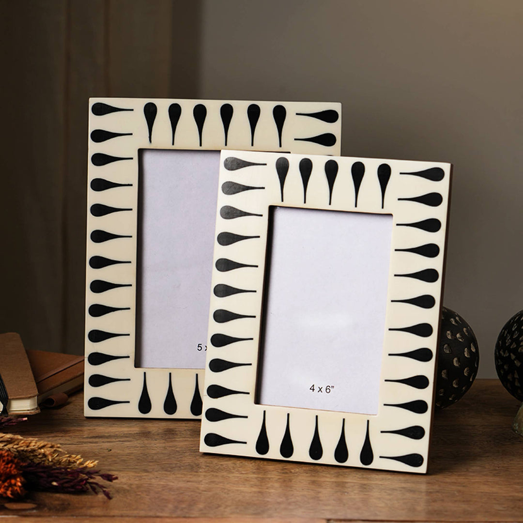 Black & White Photo Frame Set Of 2