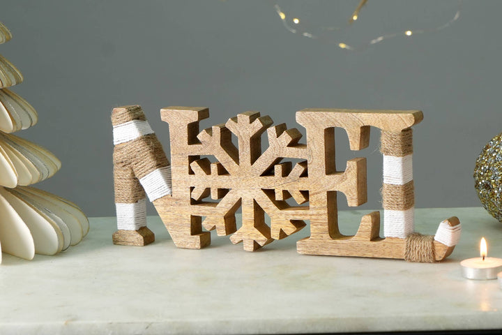 (NOEL) Wooden Table Top Letter