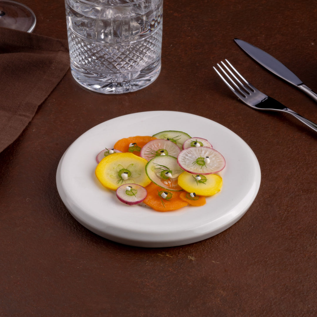 Porcelain Plate | Artistic & Modern Serveware | Set of 6