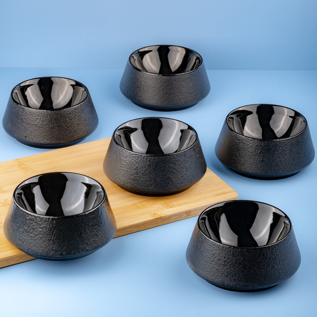 Porcelain Bowl | 6" Non Stackable Slide Bowl | Set of 6
