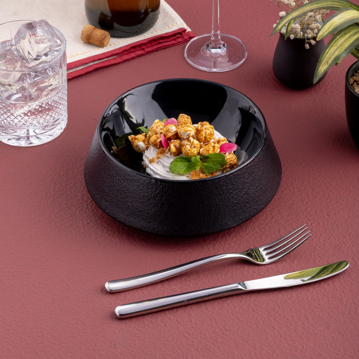 Porcelain Bowl | Non Stackable Slide Bowl | Set of 6
