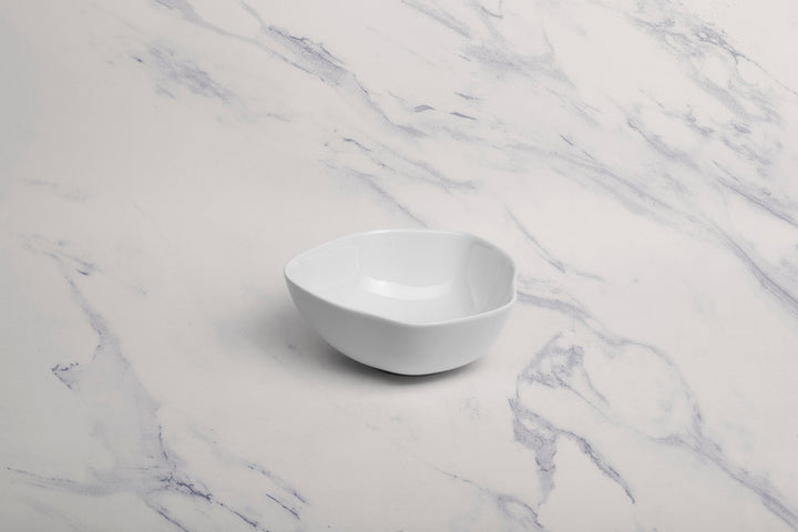 Porcelain Non Stackable Bowl | 3.75", Uneven Shape | Set of 12