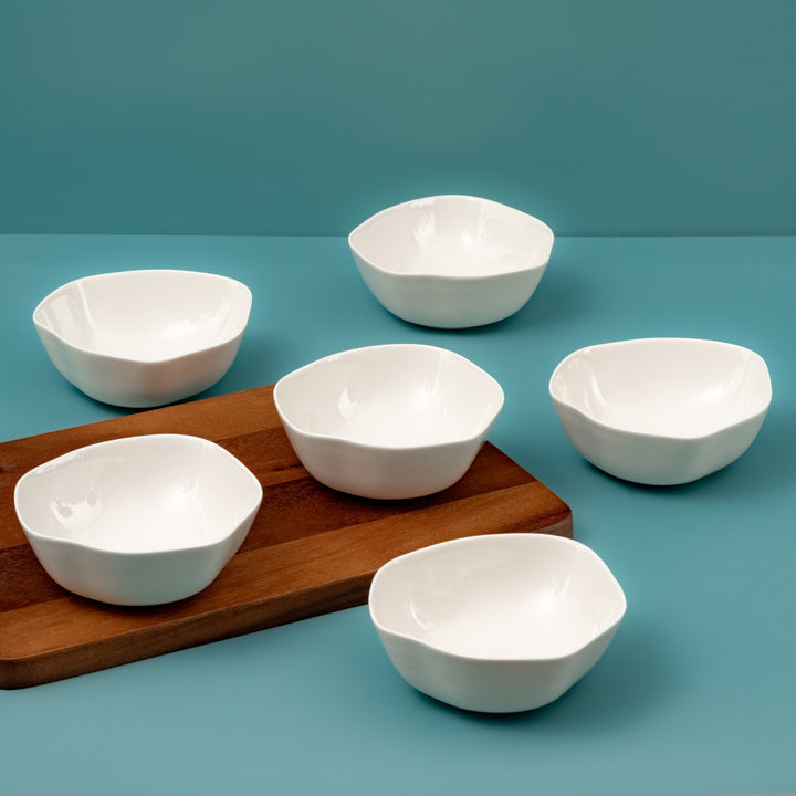 Porcelain Non Stackable Bowl | 5.5", Ivory | Set of 12