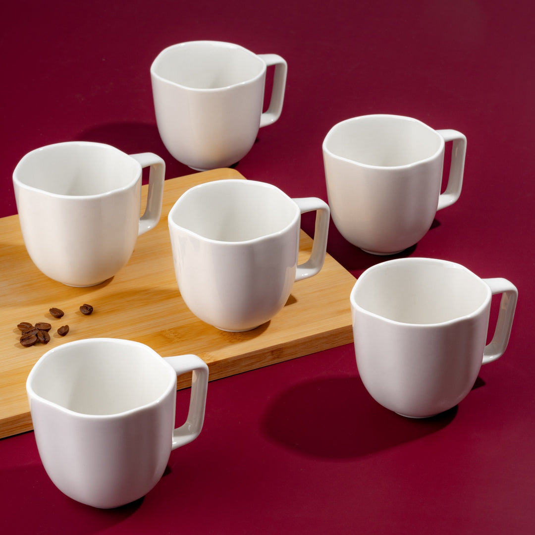 Porcelain Non Stackable Cup | Ivory | 9oz,  Set of 12
