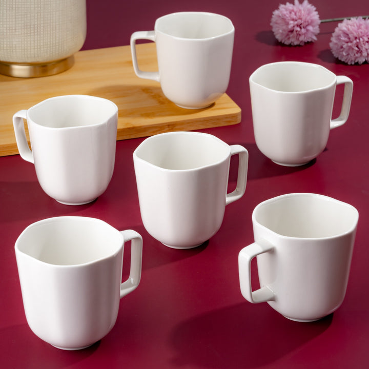Porcelain Non Stackable Cup | 11.8oz | Set of 6