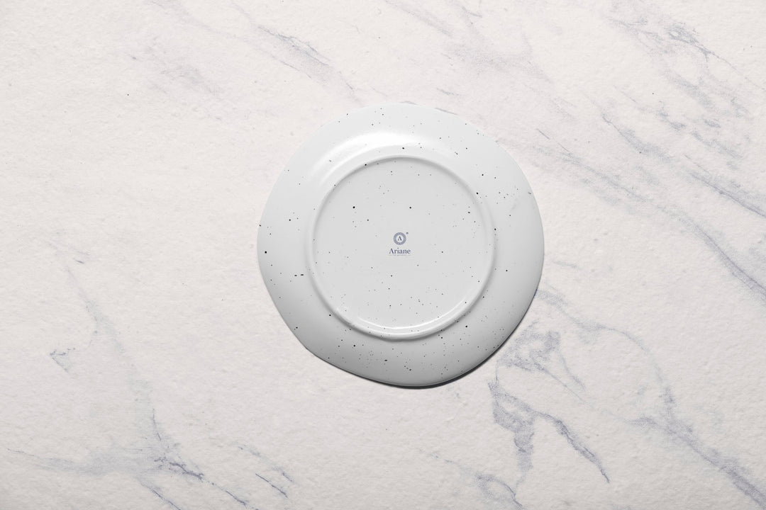 Porcelain Flat Dinner Plate | Uneven Shape | Set of 12