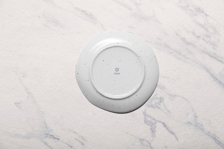 Porcelain Flat Dinner Plate | Uneven Shape | Set of 12