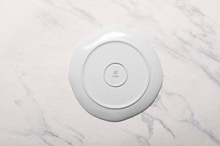 Porcelain Flat Dinner Plate | Uneven Shape | Set of 6