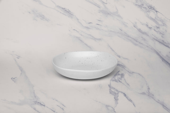 Porcelain Deep Dinner Plate | Uneven Shape | Set of 6