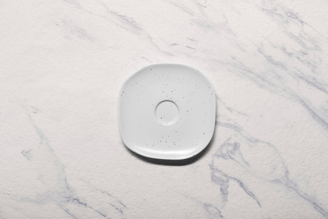 Porcelain Saucer | Uneven Shape | Set Of 12