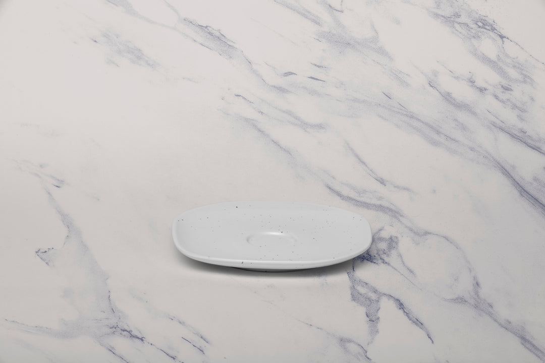 Porcelain Saucer | Uneven Shape | Set Of 12