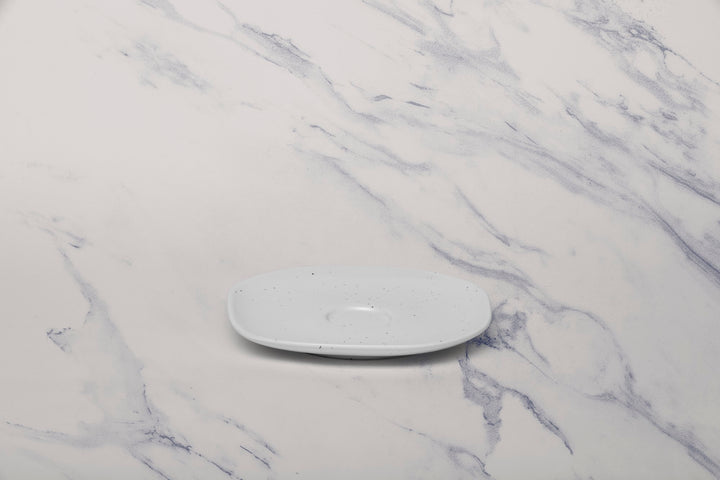 Porcelain Saucer | Uneven Shape | Set Of 12