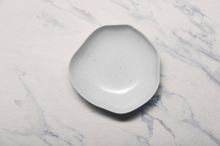 Porcelain Non Stackable Bowl | 6.6" Linen Dotts | Set of 6
