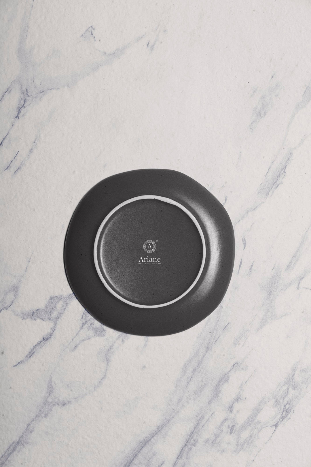 Porcelain Flat Dinner Plate | Uneven Shape | Set of 12