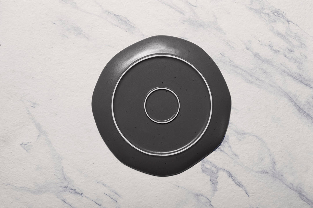 Porcelain Flat Dinner Plate | Uneven Shape | Set of 6