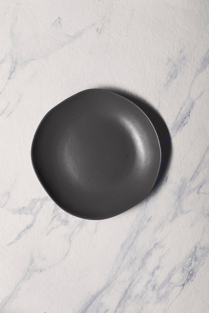 Porcelain Deep Dinner Plate | Uneven Shape | Set of 6