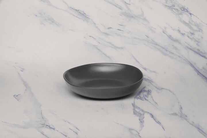 Porcelain Deep Dinner Plate | Uneven Shape | Set of 6