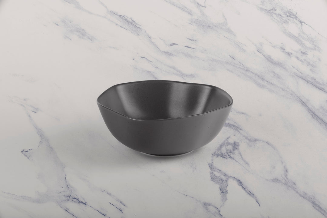 Porcelain Non Stackable Bowl | 5.5", Gray| Set of 8