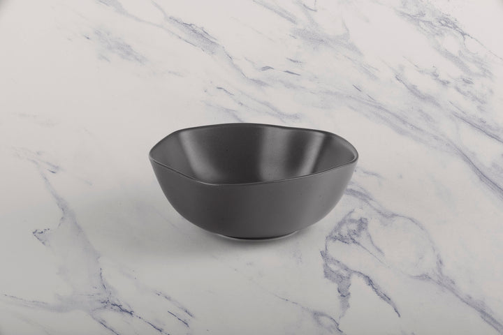 Porcelain Non Stackable Bowl | 5.5", Gray| Set of 8