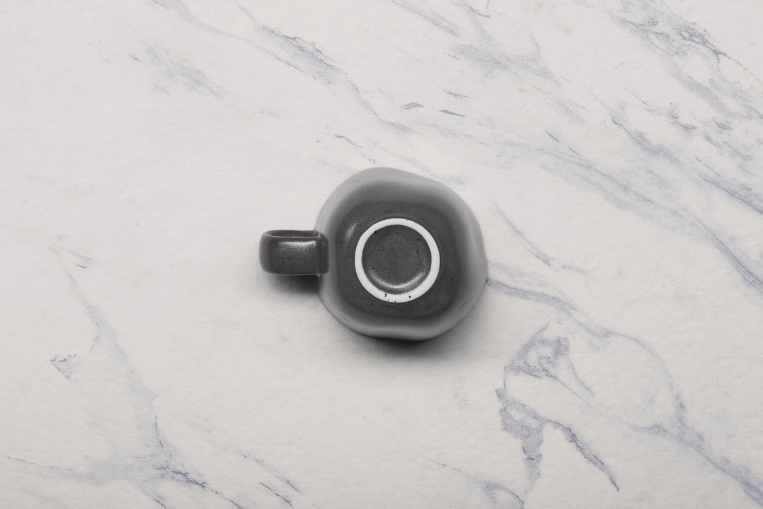 Porcelain Non Stackable Cup | Gray | 9oz, Set of 6