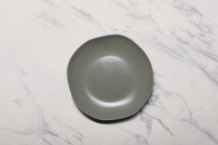 Porcelain Deep Dinner Plate | Uneven Shape | Set of 6