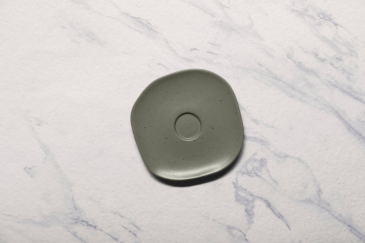 Porcelain Saucer | Uneven Shape | Set Of 12