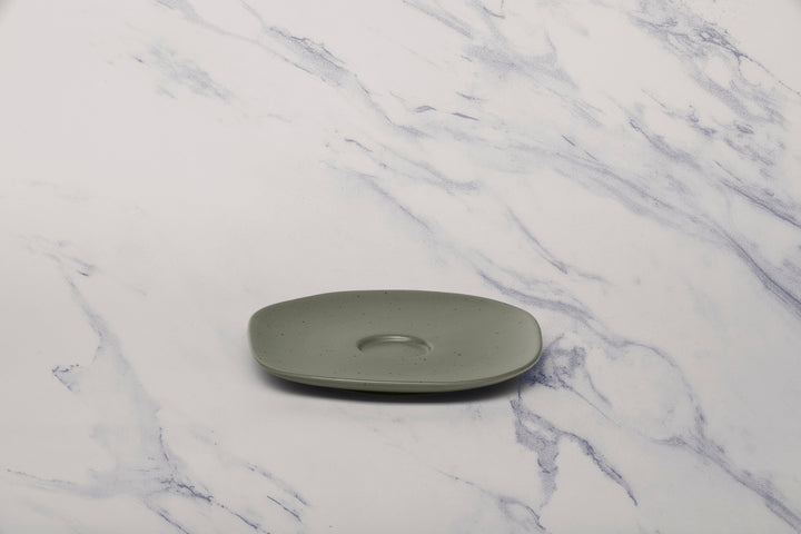 Porcelain Saucer | Uneven Shape | Set Of 12