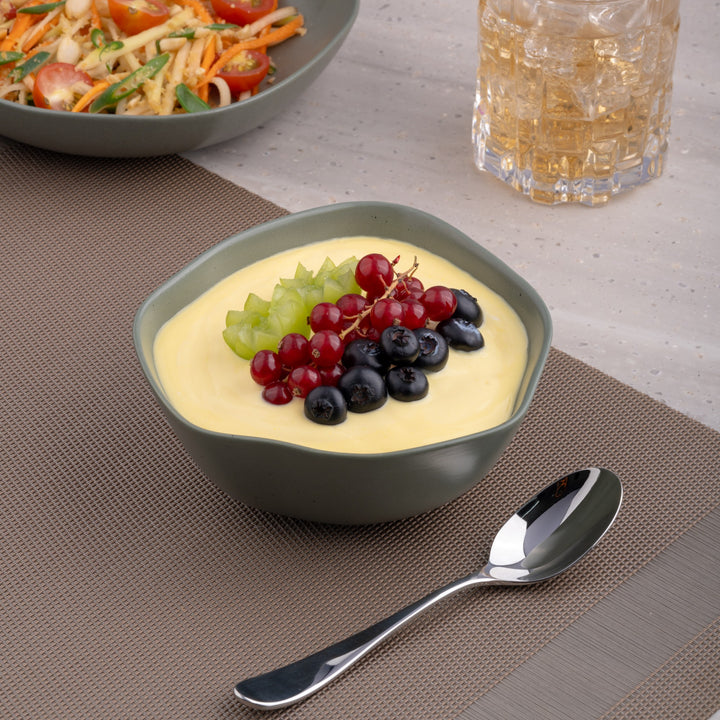 Porcelain Non Stackable Bowl | 5.5", Mist Green | Set of 8