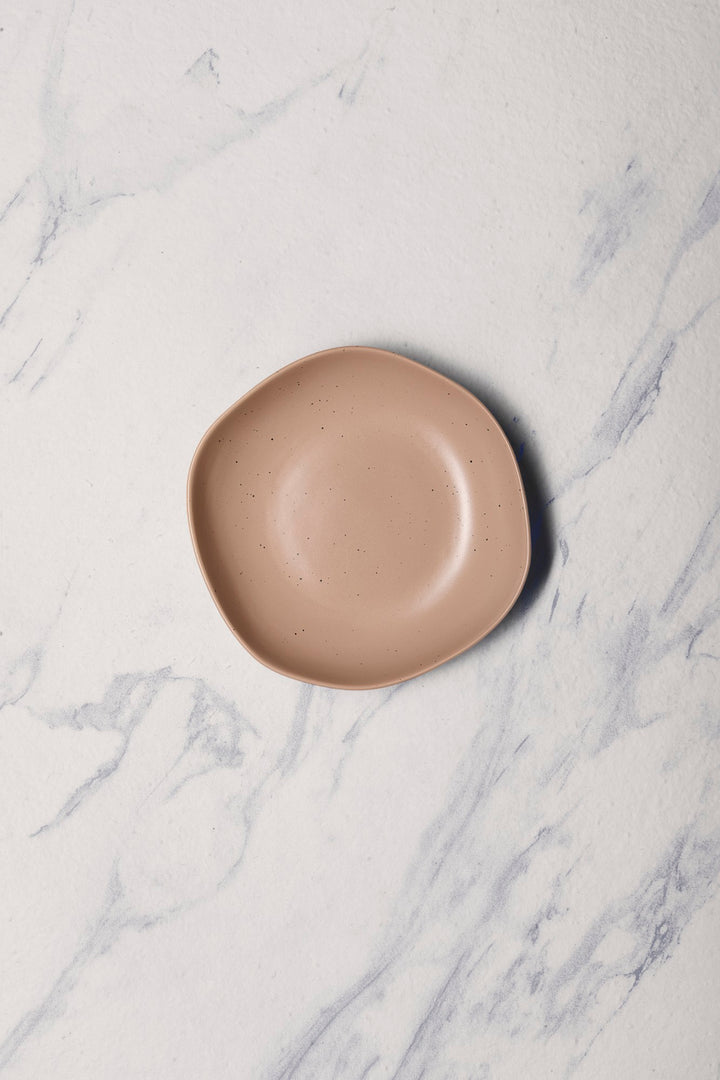 Porcelain Deep Dinner Plate | Uneven Shape | Set of 6