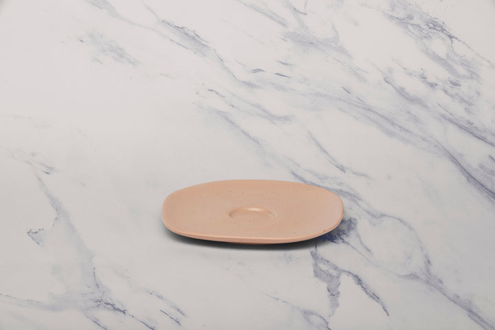 Porcelain Saucer | Uneven Shape | Set Of 12