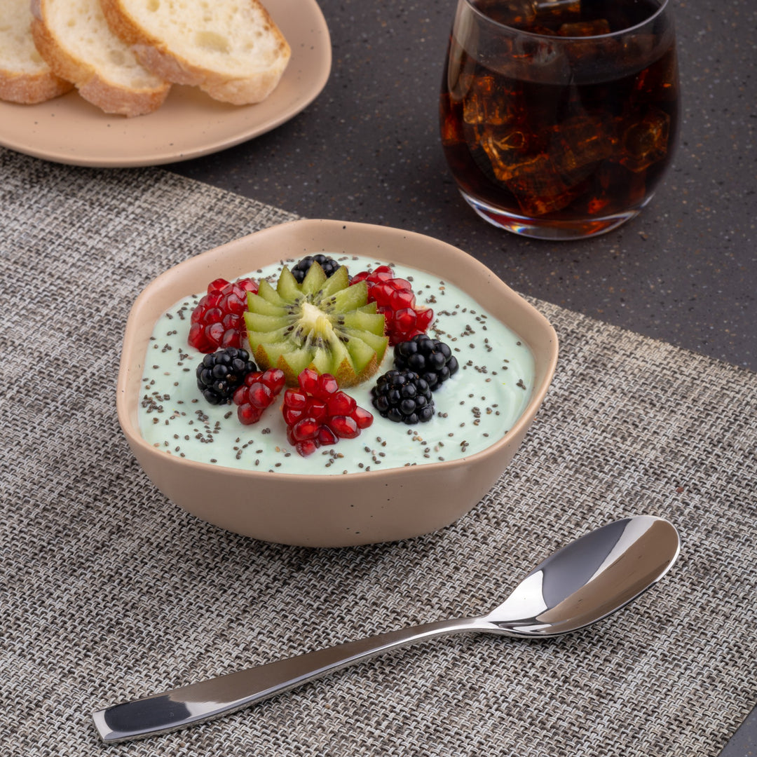 Porcelain Non Stackable Bowl | 5.5", Dark Sand | Set of 8