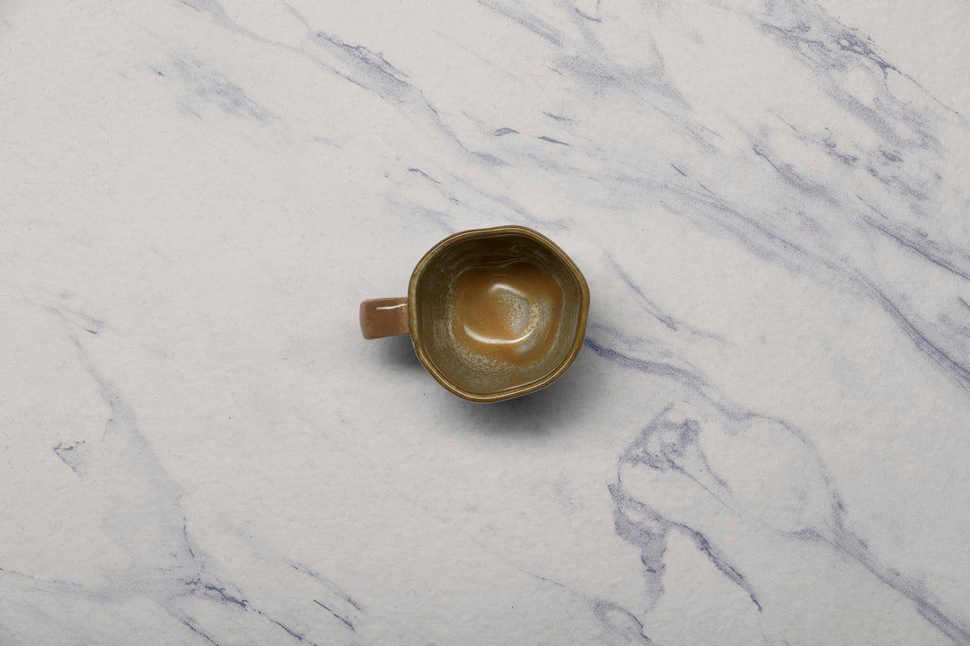 Artistic Porcelain Non Stackable Cup | Uneven Shape, Set of 12