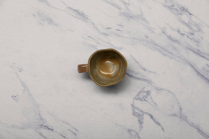 Artistic Porcelain Non Stackable Cup | Uneven Shape, Set of 12