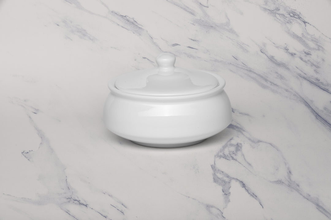 Handi Bowl with Lid | Ivory, Porcelain | Pack of 2