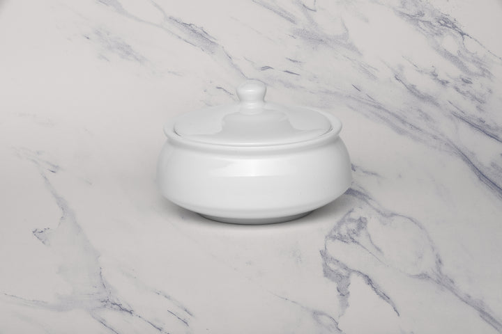 Handi Bowl with Lid | Ivory, Porcelain | Pack of 2