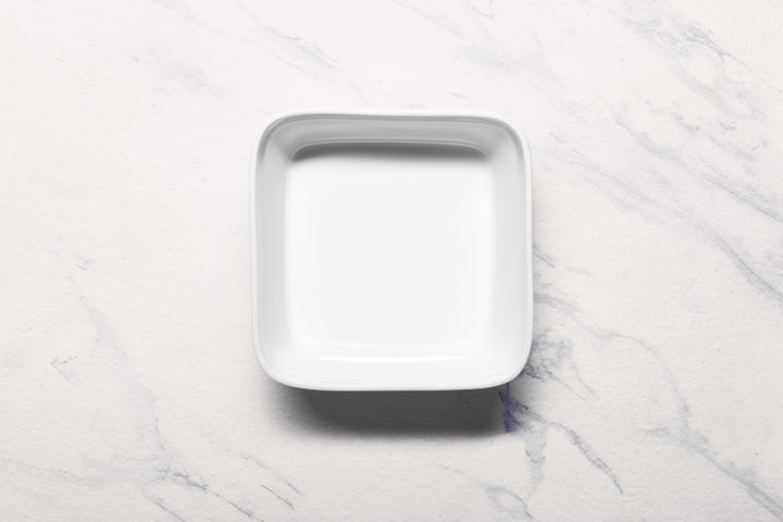 Pan Square Bowl | Ivory, Porcelain | Pack of 1