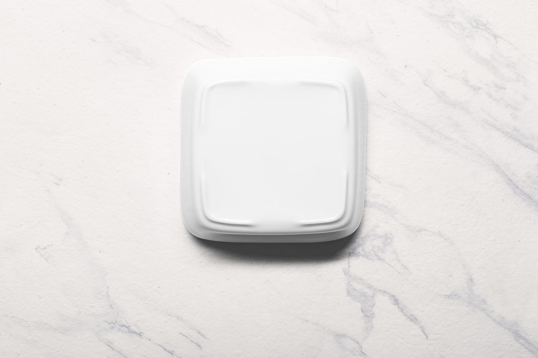 Pan Square Bowl | Ivory, Porcelain | Pack of 1